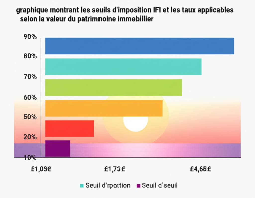 Graphique des seuils et taux de l'IFI
